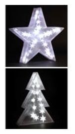 Rappel produit CONFORAMA Luminaire  Sapin / Luminaire Etoile Code produit Confo: 526779 / 526785