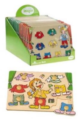 Rappel produit IMAGIN  Puzzle Bois Garon ou fille  Habiller 8203