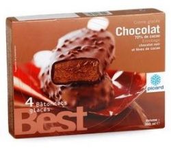Rappel produit PICARD 4  Btonnets Glacs Best Chocolat 70% de cacao Code article: 45320