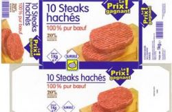 Rappel produit LE PRIX GAGNANT chez LEADER PRICE Steaks Hachs Surgels X10 Code-barres: 3039050162199