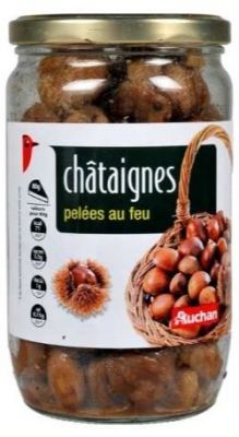 Rappel produit AUCHAN Chtaignes Peles au Feu *Bocal 420GEAN : 3254563606637*Bocal 2X420GEAN : 3596710252183  DLUO concerne: 08/02/2018