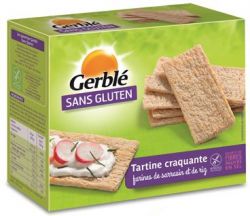 Rappel produit GERBLE SANS GLUTEN Tartine Craquante Farines de Sarrasin et de Riz *EAN: 3175681054394*DLUO:- 10 03 2016 - 23 03 2016 - 08 04 2016  - 21 04 2016 