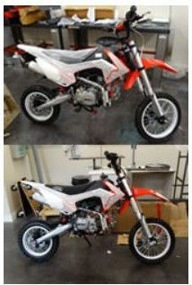 Rappel produit CRZ Mini-Motos DIRT BIKE  140SDIRT BIKE  150RDate de lancement: Novembre 2015