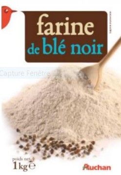 Rappel produit AUCHAN Farine de Bl Noir EAN: 3 596 710 340 101DLUO concerne / A consommer avant le: 24/06/2016