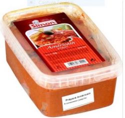 Rappel produit SIMON Amricain  Prpar Barquette 150g / 300g / 1 Kg