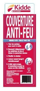 Rappel produit KIDDE Couverture Anti-Feu K75 Vendue entre 2012 et 2015